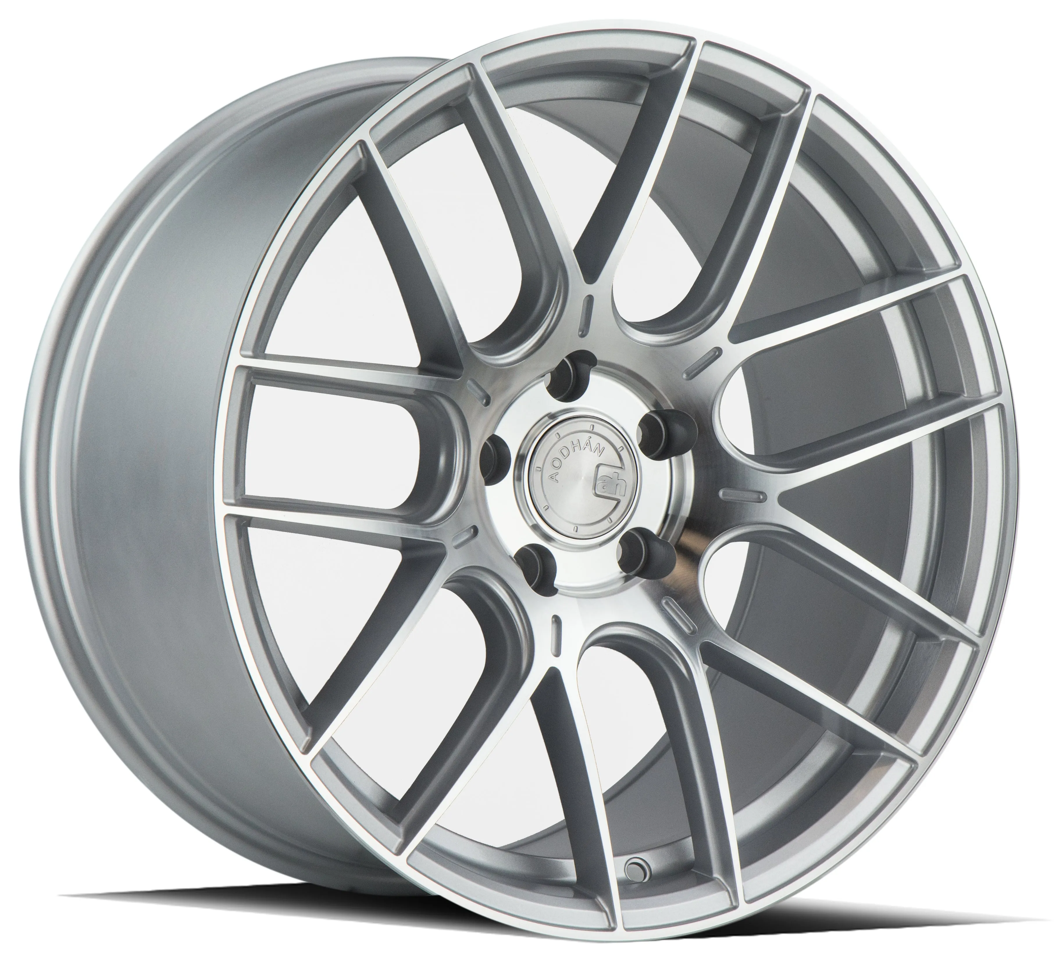 Aodhan AH-X 18x9.5 5x120  35 Gloss Silver Machined Face