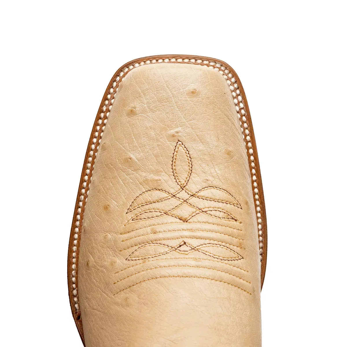 Arroyo Smooth Ostrich Stockman Square Toe Boot - Oryx