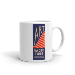 Art Electron Tube White glossy mug