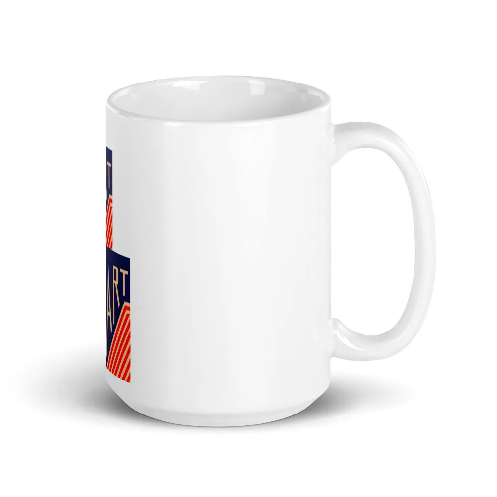 Art Electron Tube White glossy mug
