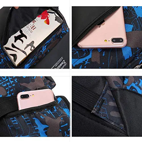 Asge Luminous Backpack and Sling Bag Set