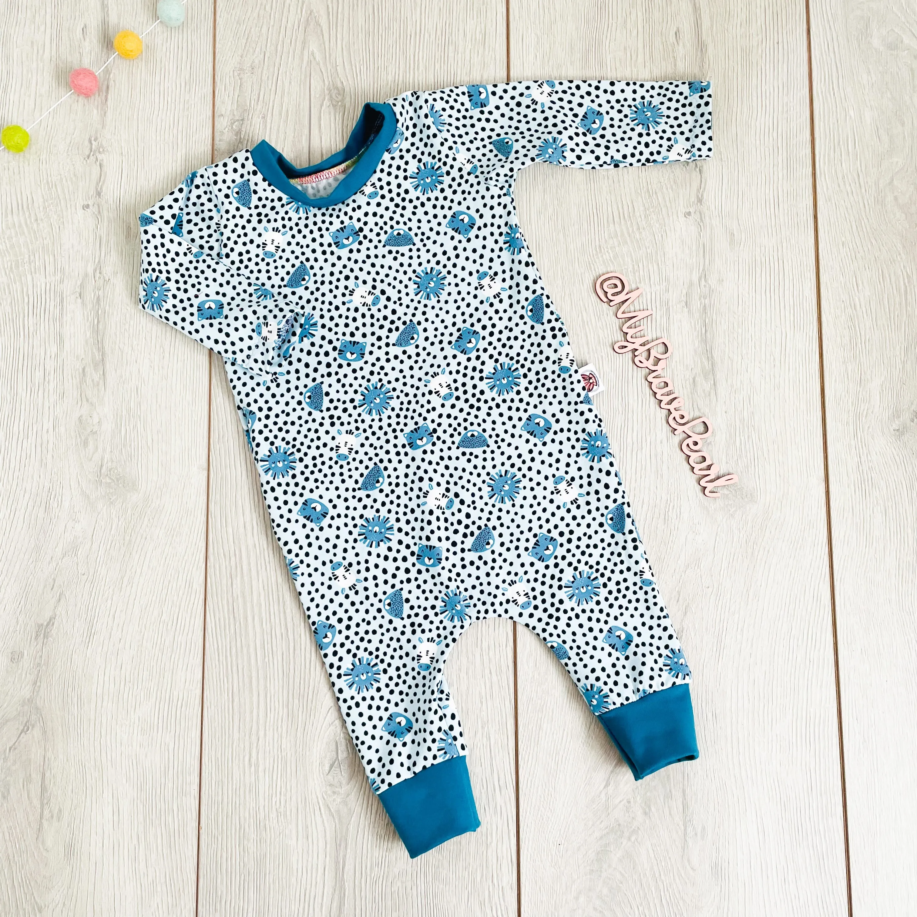 Baby Long Sleeve Pull On Romper