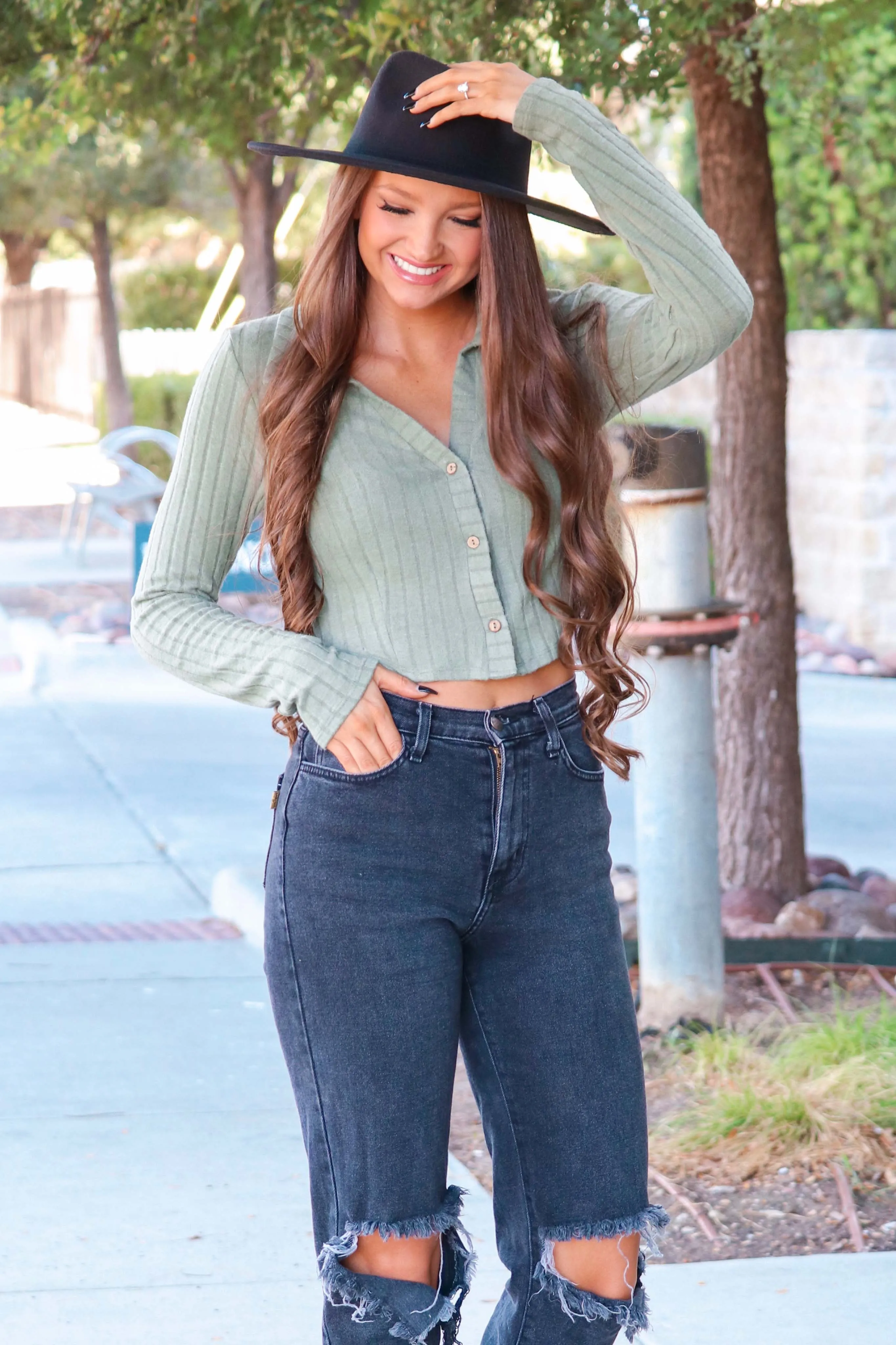 Bailee Button Top *LAST ONE* SIZE L