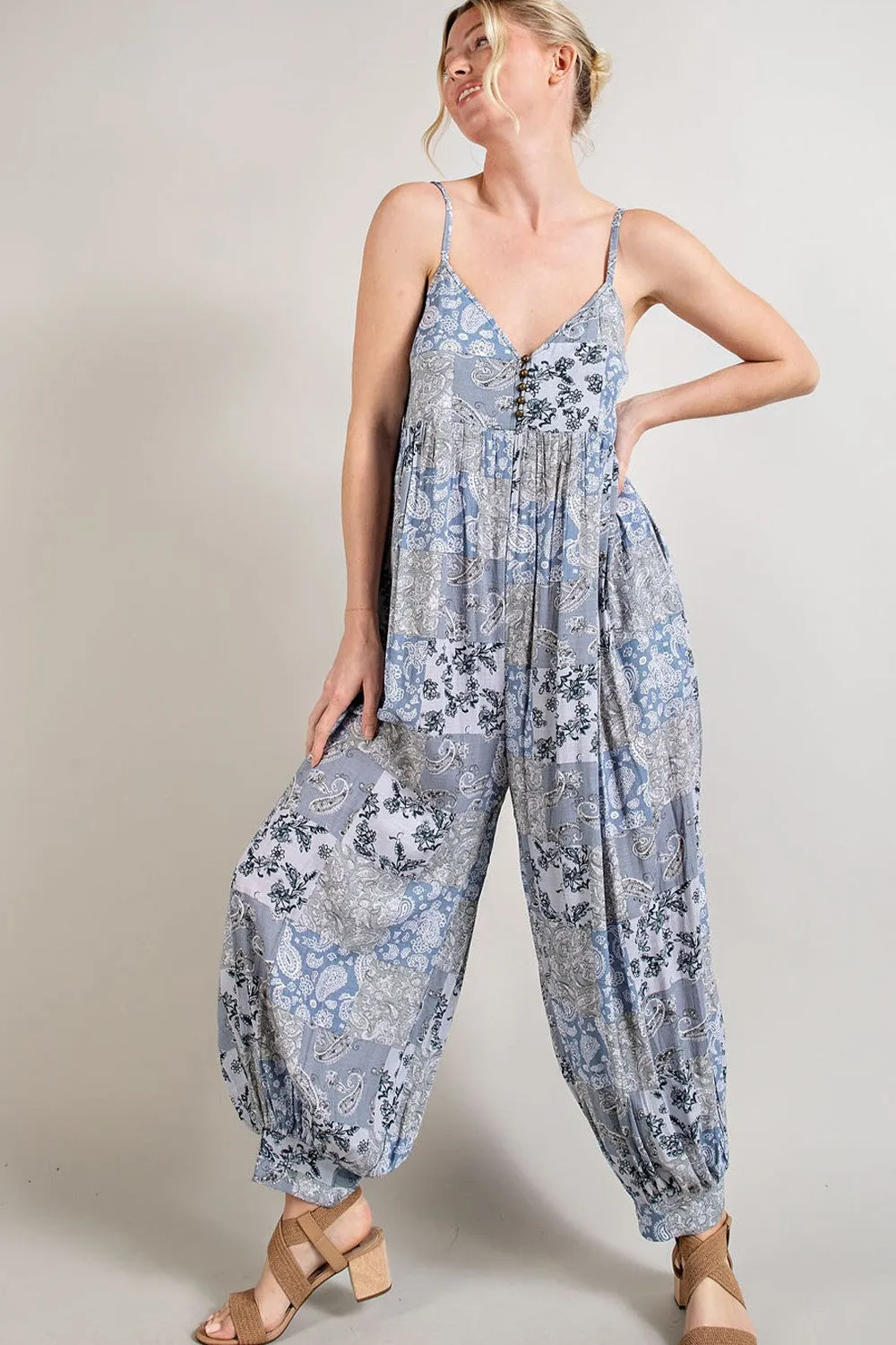 Balloon Paisley Jumpsuit