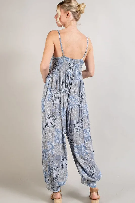 Balloon Paisley Jumpsuit