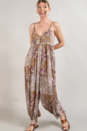 Balloon Paisley Jumpsuit