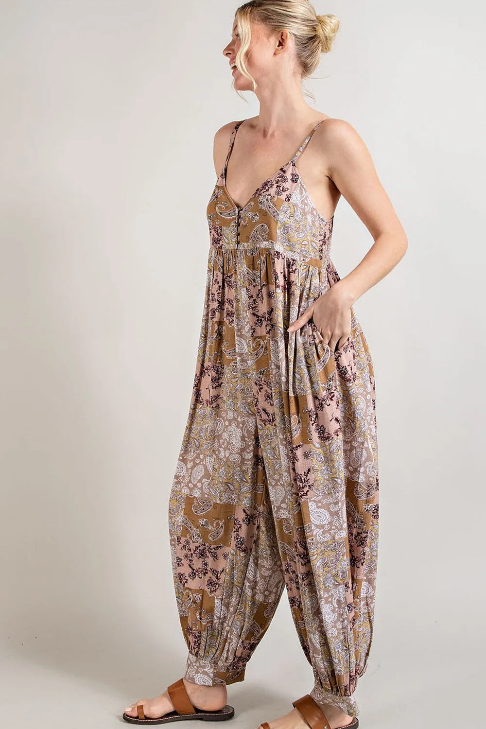 Balloon Paisley Jumpsuit