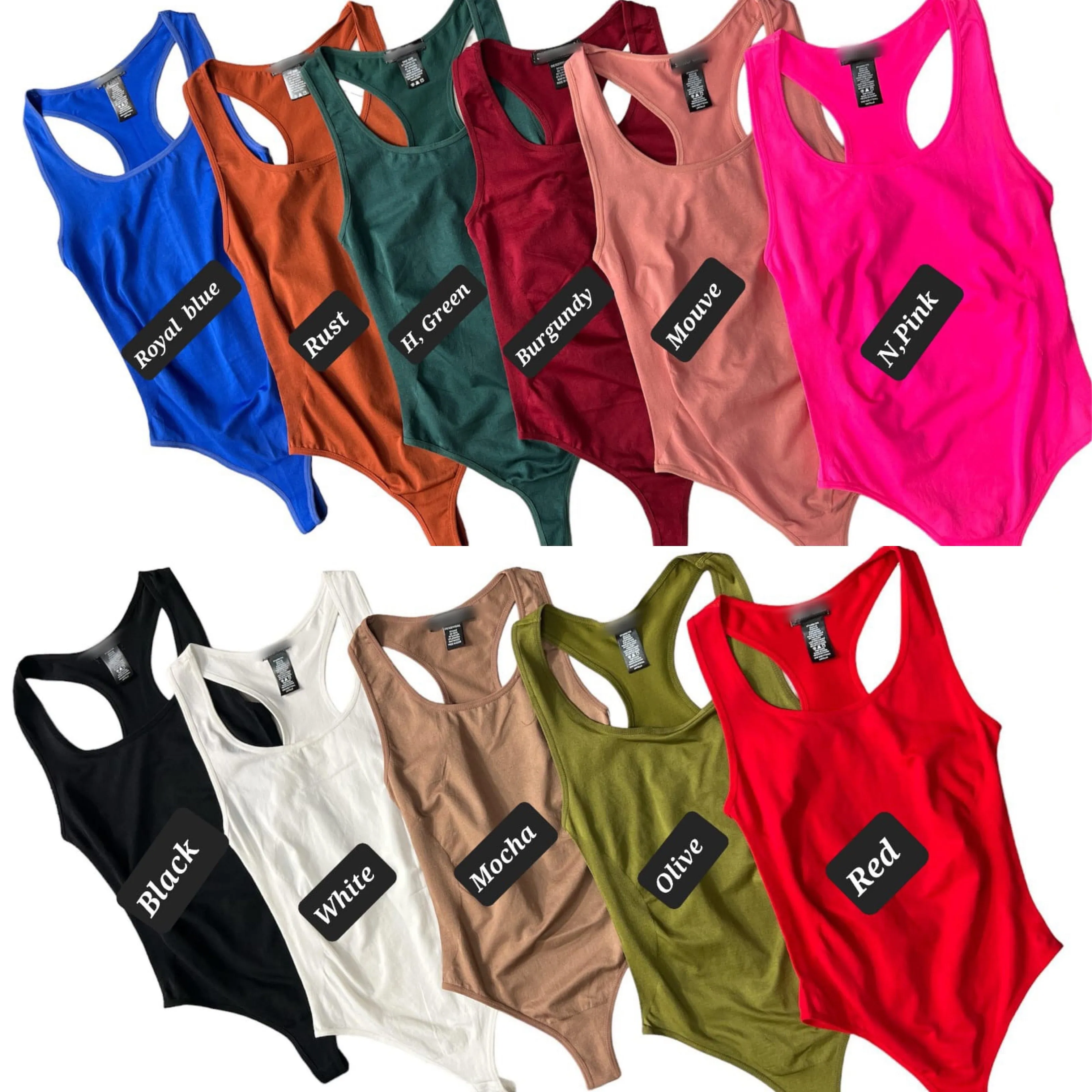 Basic Spandex One Size Bodysuit