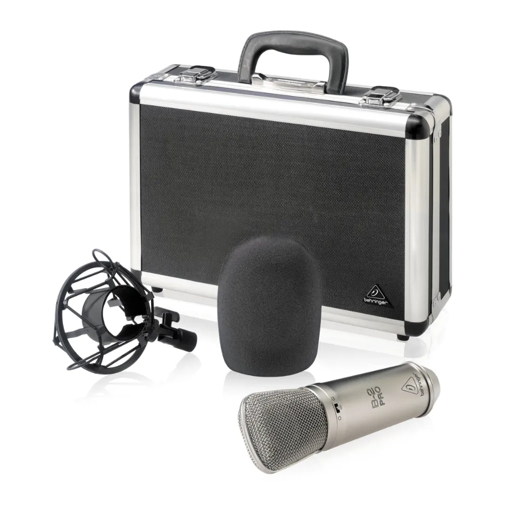 Behringer B-2 PRO Gold-Sputtered Large Dual-Diaphragm Studio Condenser Microphone