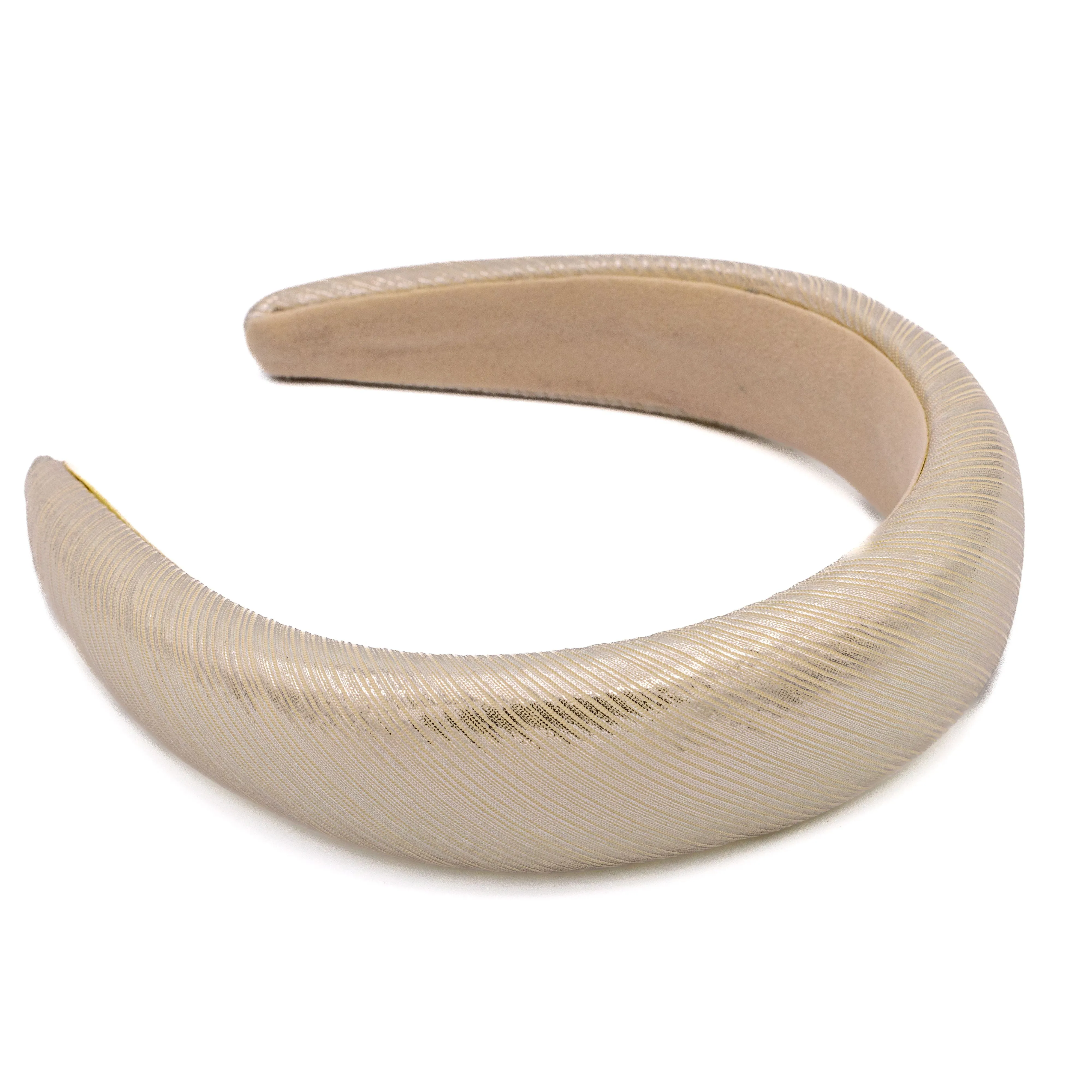Bellefixe 1.5" Padded Headband (Metallic Silver)