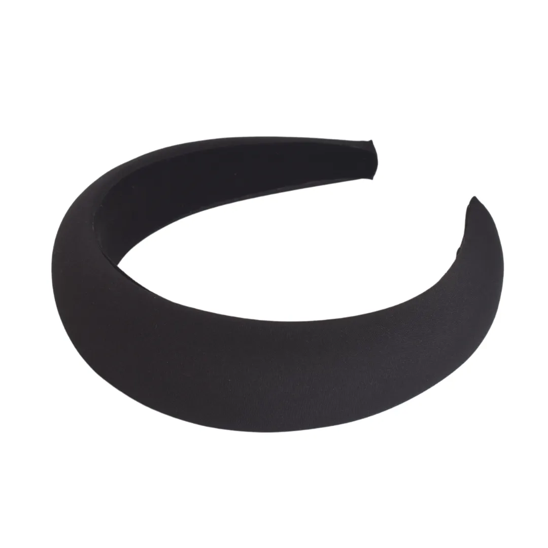 Bellefixe Padded Headband - Black Linen