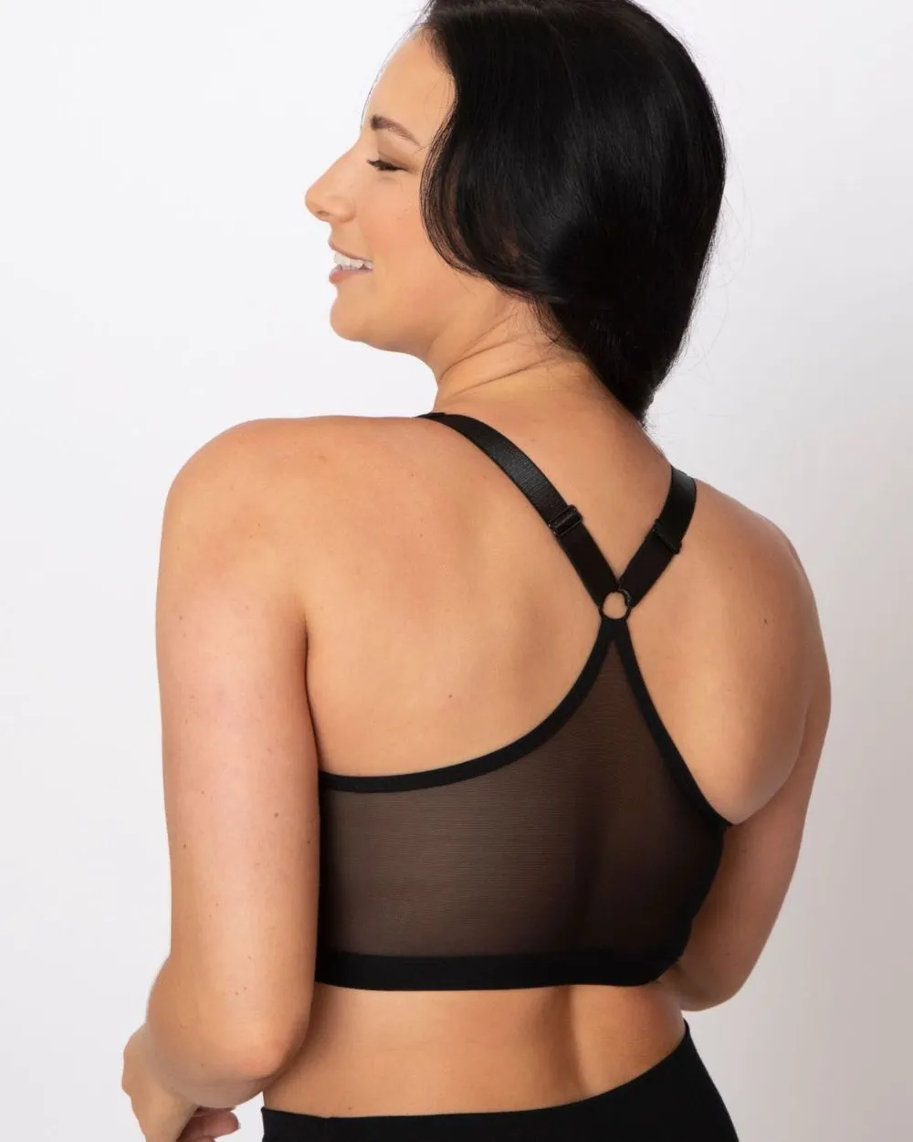 Bianca Pocketed Compression Front Close Wireless Bra