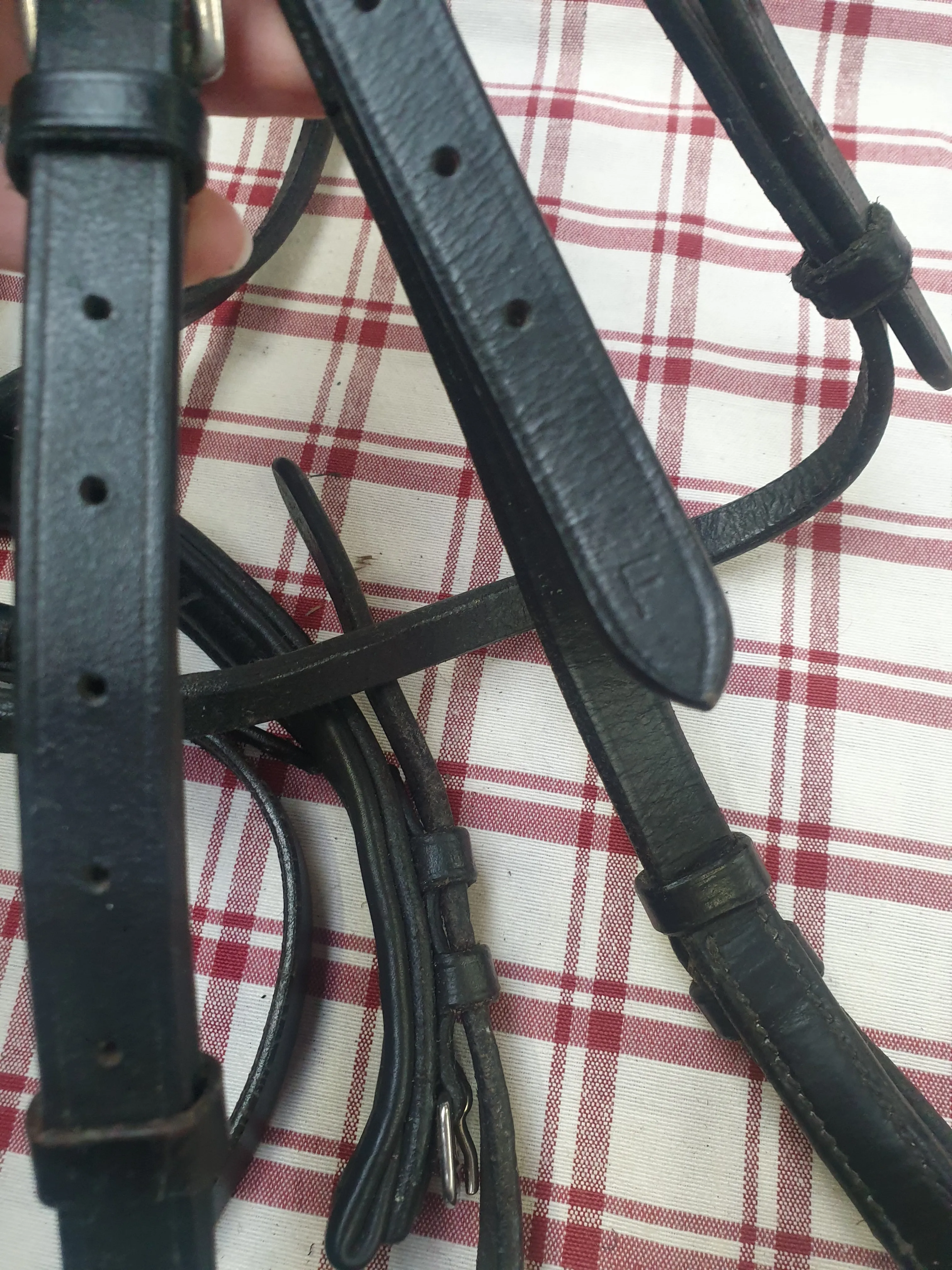 Black leather bridle size full FREE POSTAGE ❤️