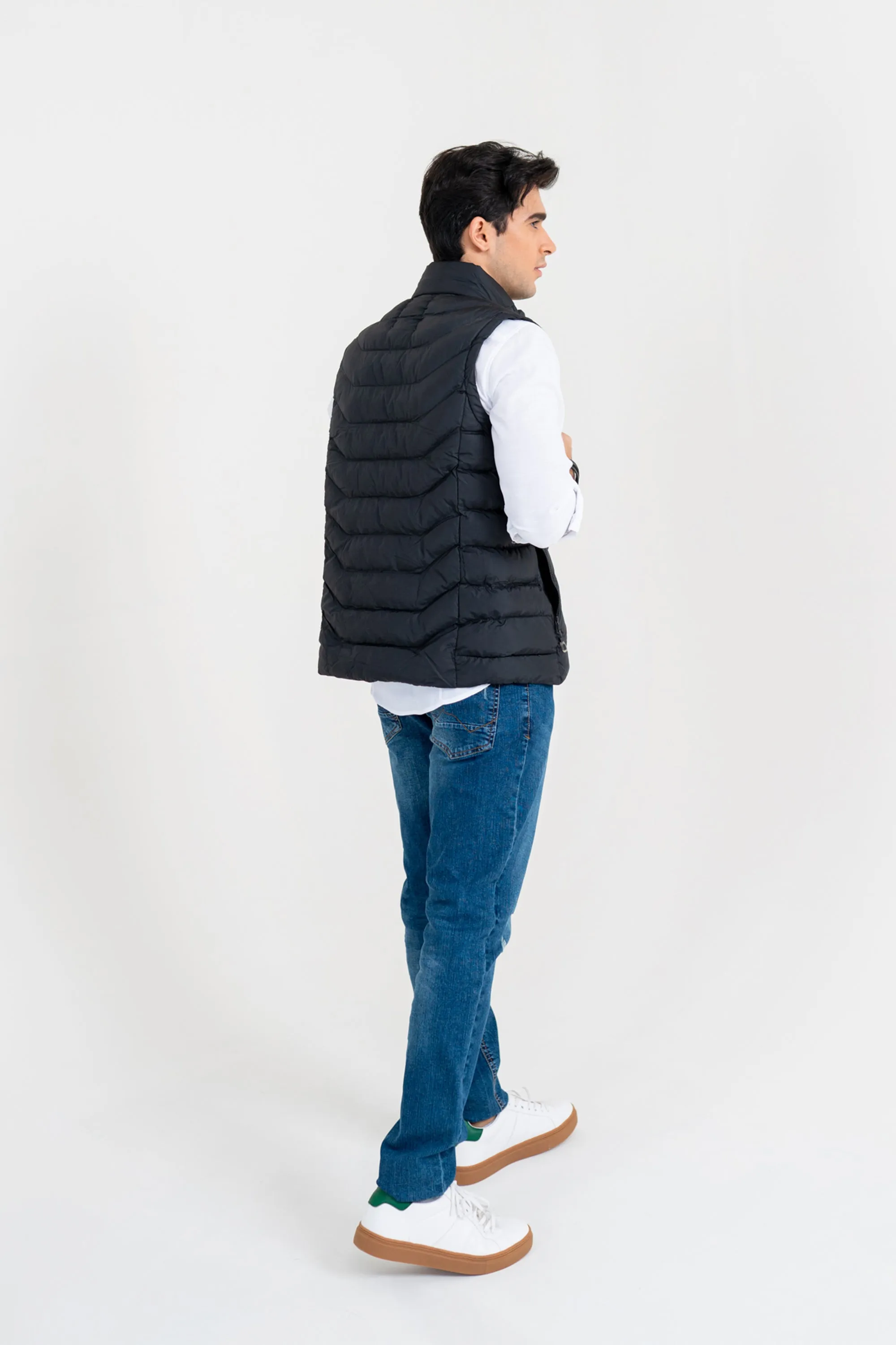 Black Padded Gilet