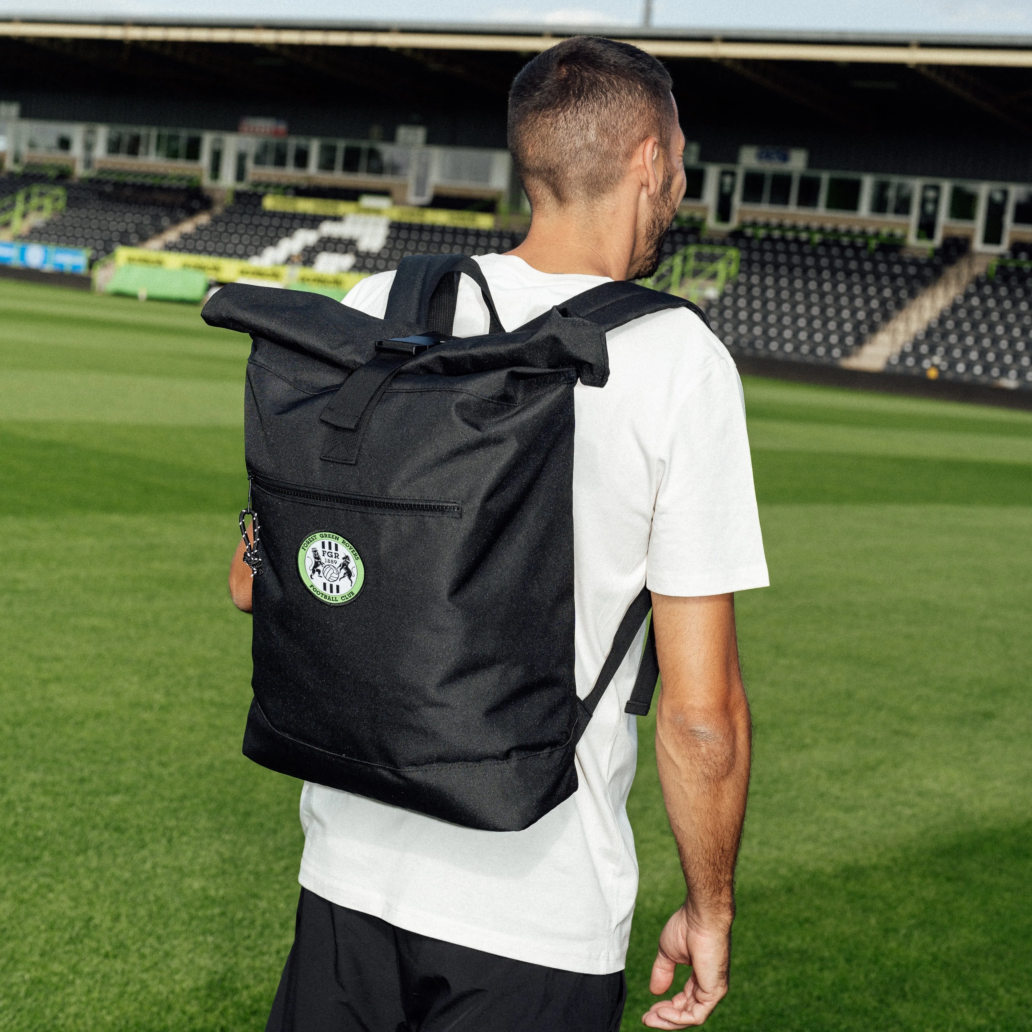 Black Recycled Rolltop Backpack...£30