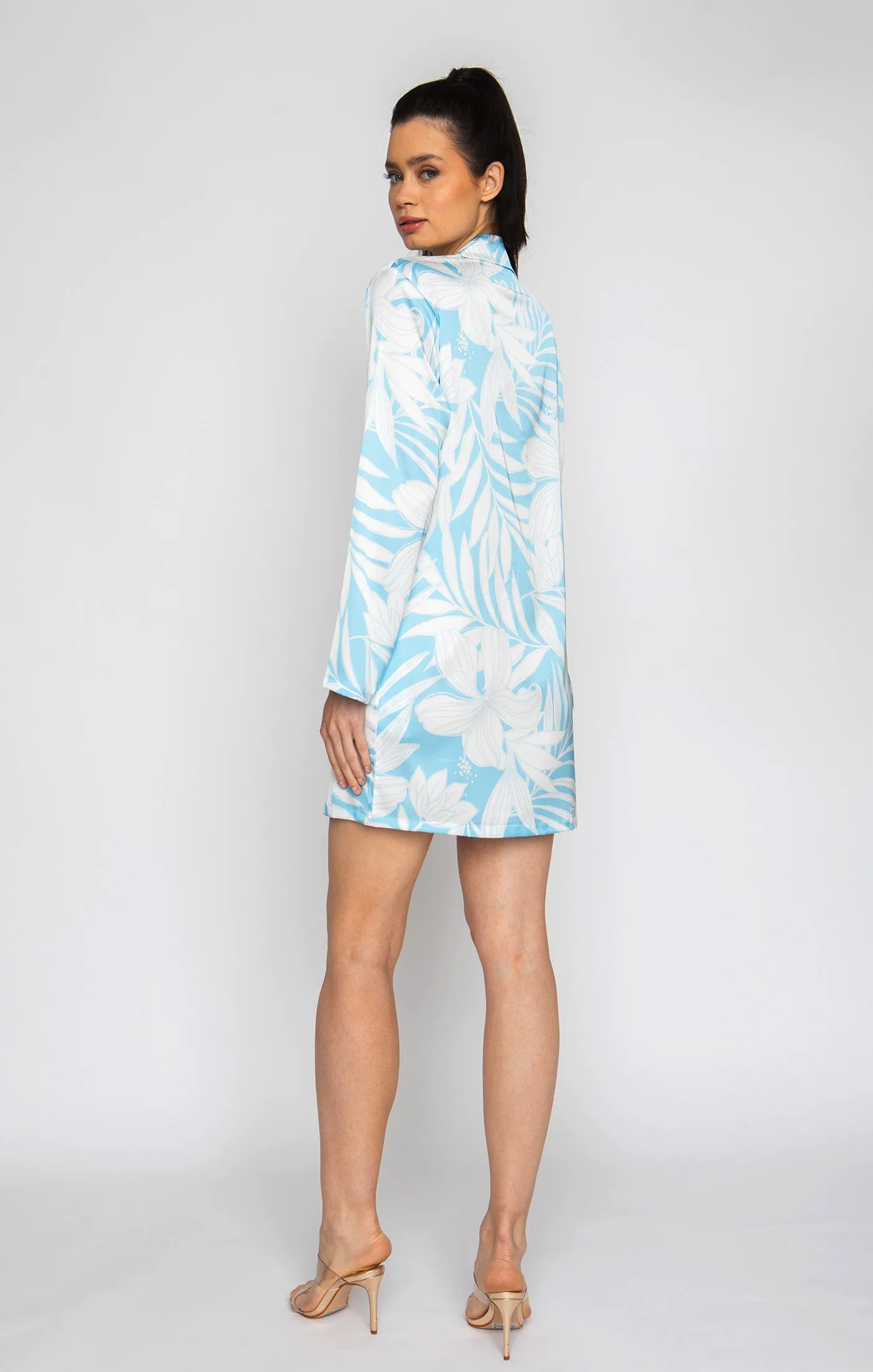 Blue Hawaii Boyfriend Shirt