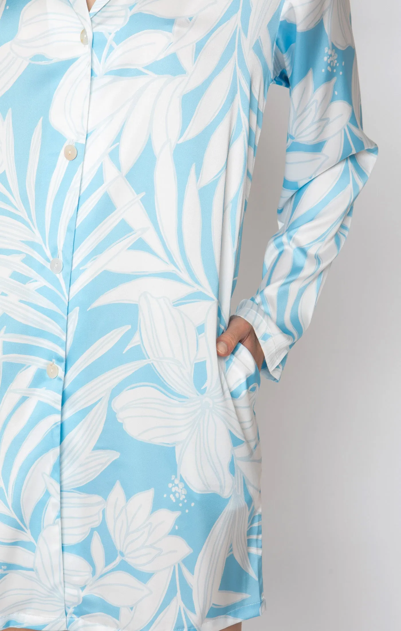 Blue Hawaii Boyfriend Shirt