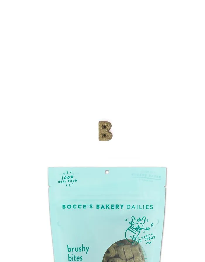Bocce's Bakery Dailies Brushy Bites Soft & Chewy Dog Treats