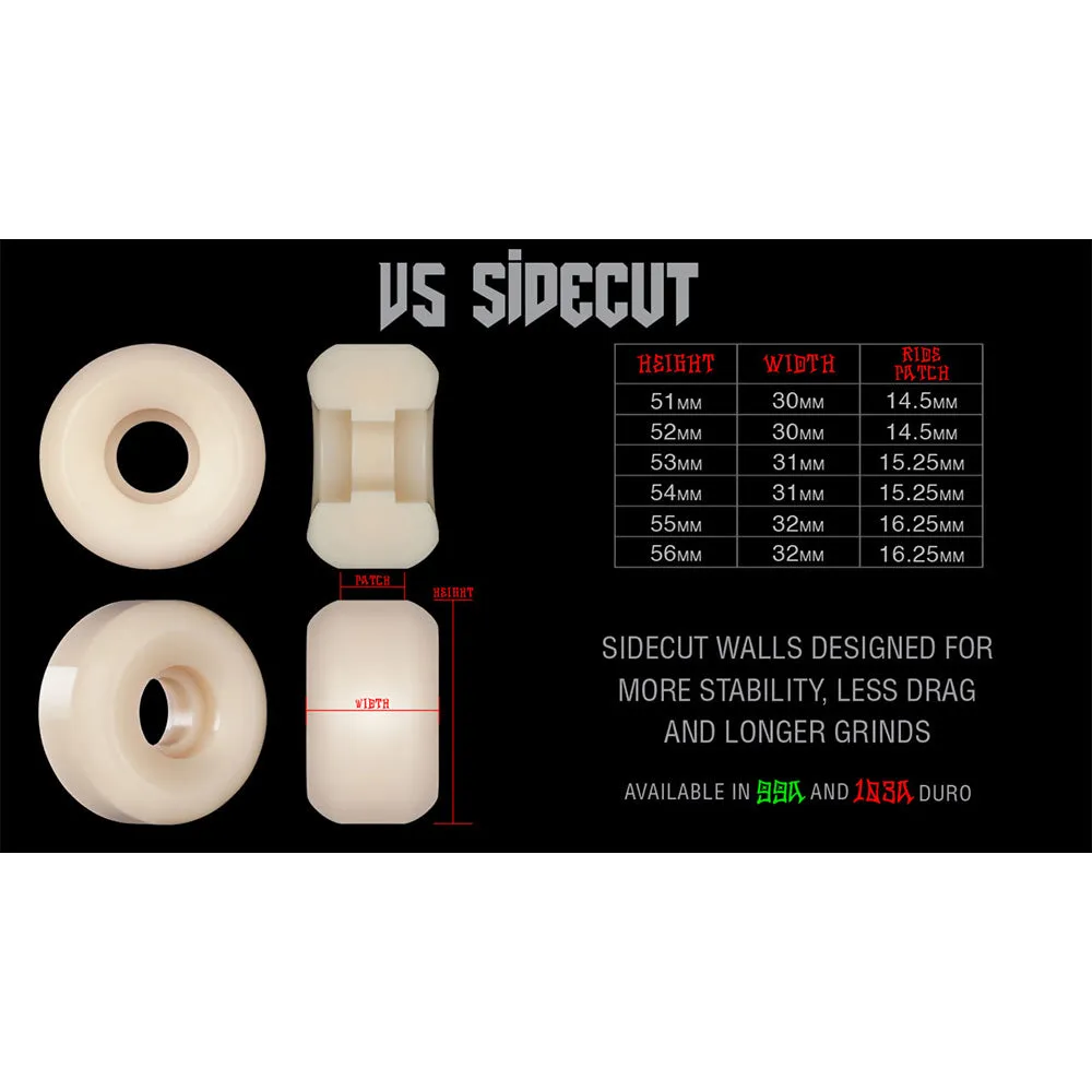 Bones - Weird Wolf 53MM 99A V5 Sidecut STF Skateboard Wheels