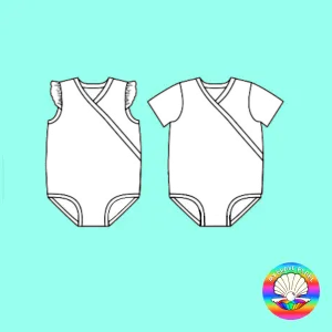 BP Baby Preorder Cross Front Vest Bodysuit