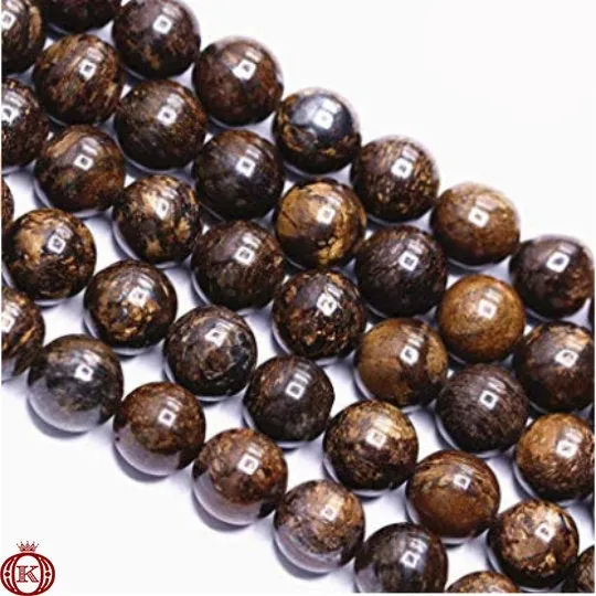 Bronzite Beads Smooth Round