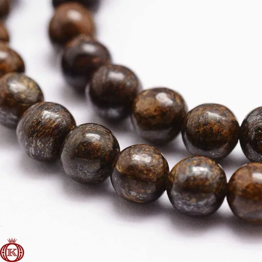 Bronzite Beads Smooth Round