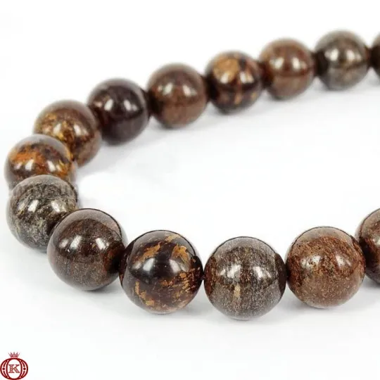 Bronzite Beads Smooth Round