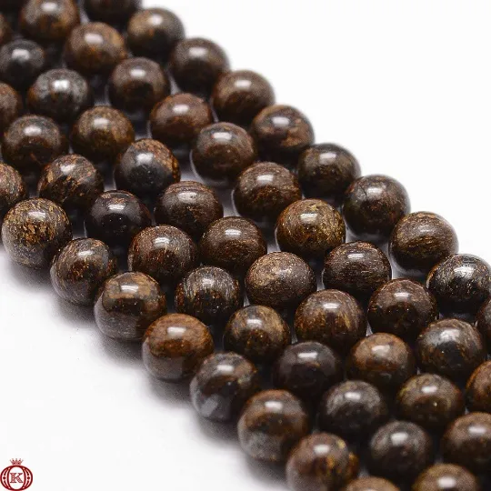 Bronzite Beads Smooth Round