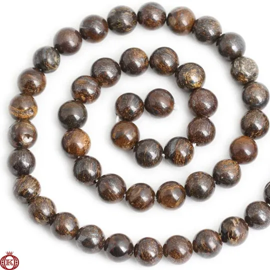 Bronzite Beads Smooth Round