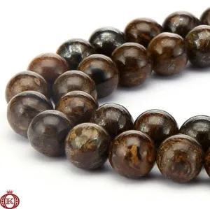 Bronzite Beads Smooth Round