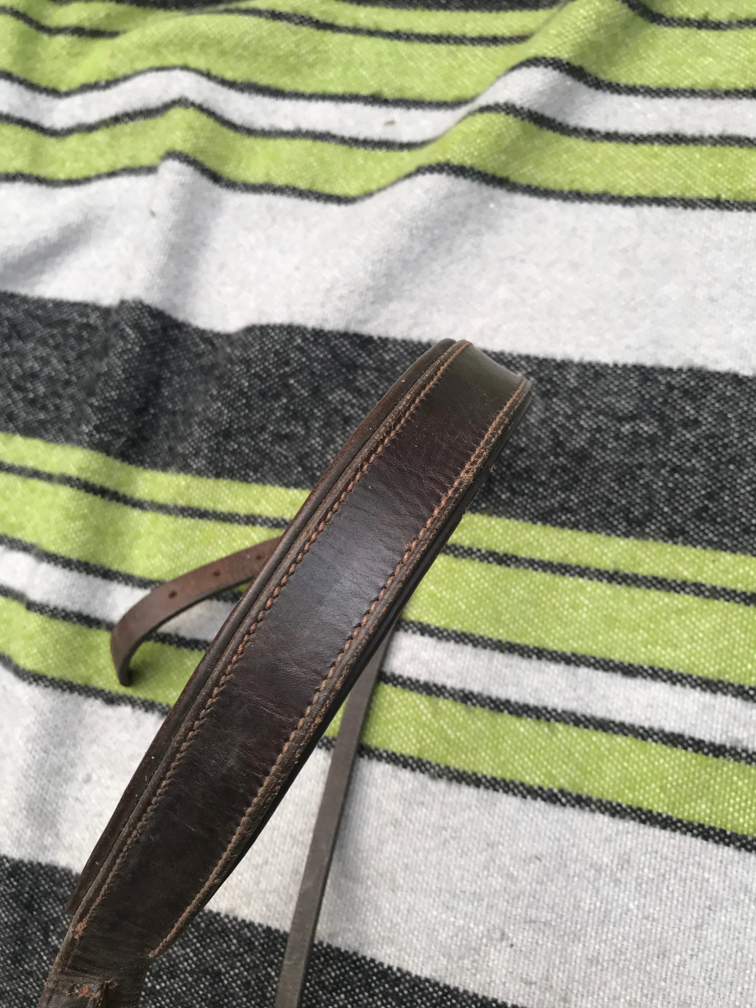 Brown leather cob size bridle part FREE POSTAGE