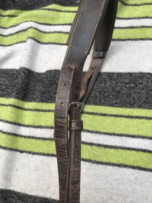 Brown leather cob size bridle part FREE POSTAGE