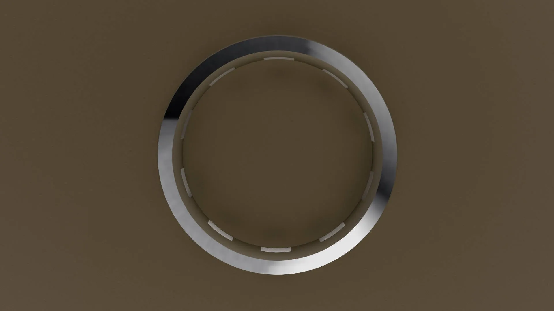 Brushed White Gold 6mm Cutout Wedding Band