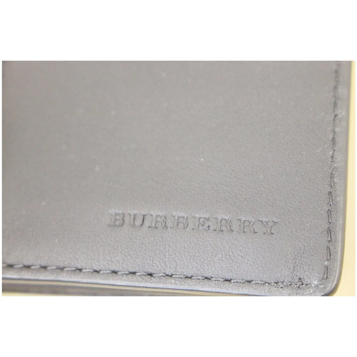 BURBERRY London Check and Leather Continental Wallet