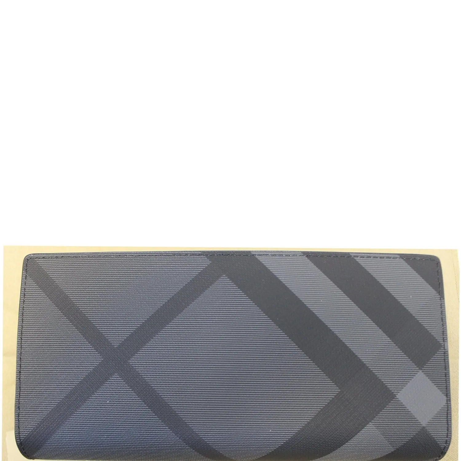 BURBERRY London Check and Leather Continental Wallet