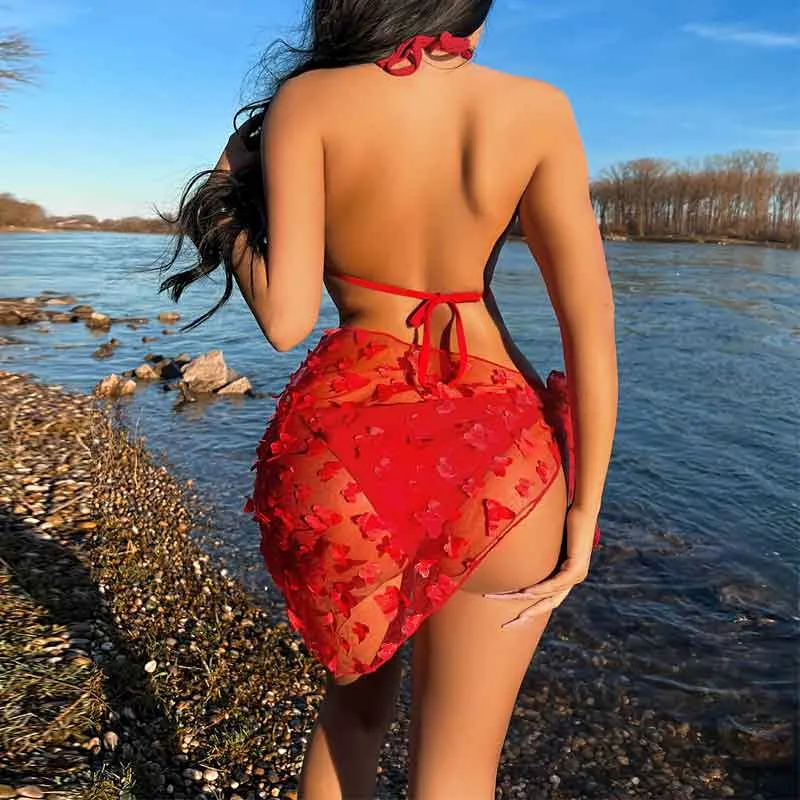 Butterfly Decoration 3PCS Bikini Set