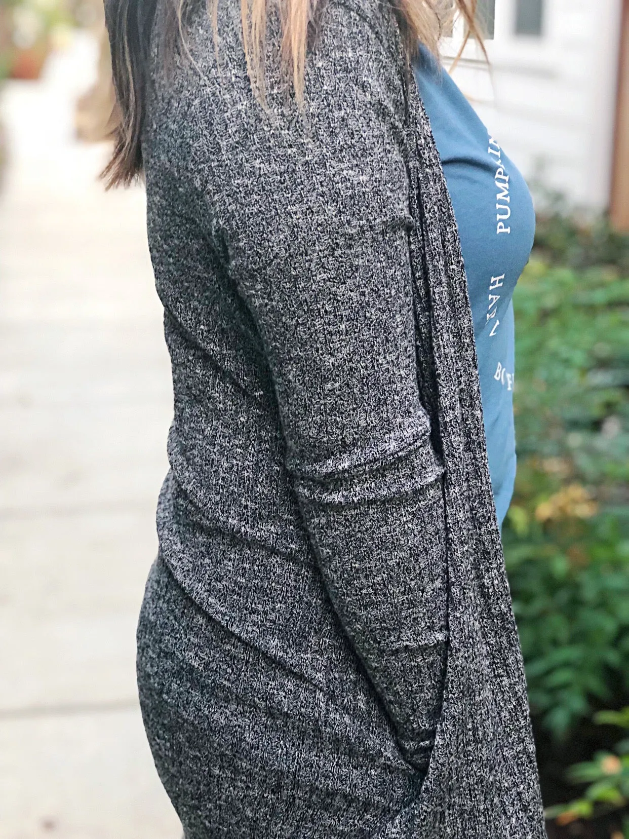 BUTTON DOWN POCKETED CARDIGAN