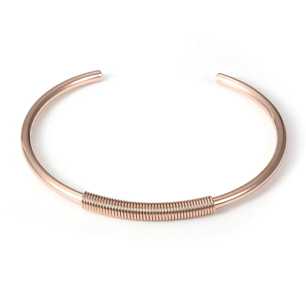 C-shaped smooth surface bracelet-NSB1678ST
