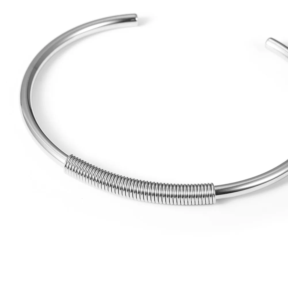 C-shaped smooth surface bracelet-NSB1678ST