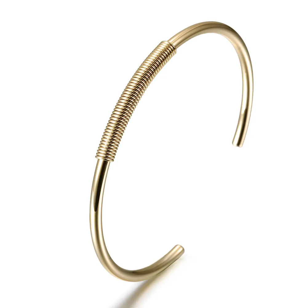 C-shaped smooth surface bracelet-NSB1678ST