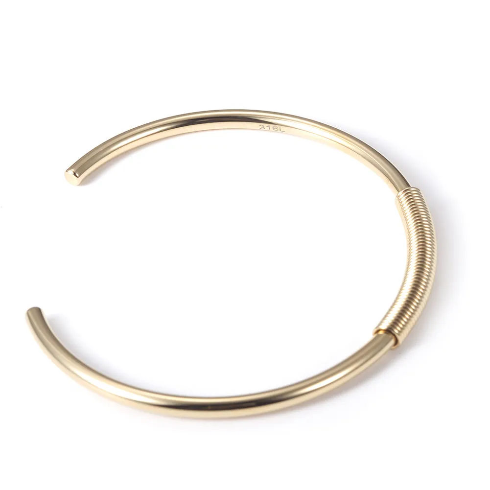 C-shaped smooth surface bracelet-NSB1678ST
