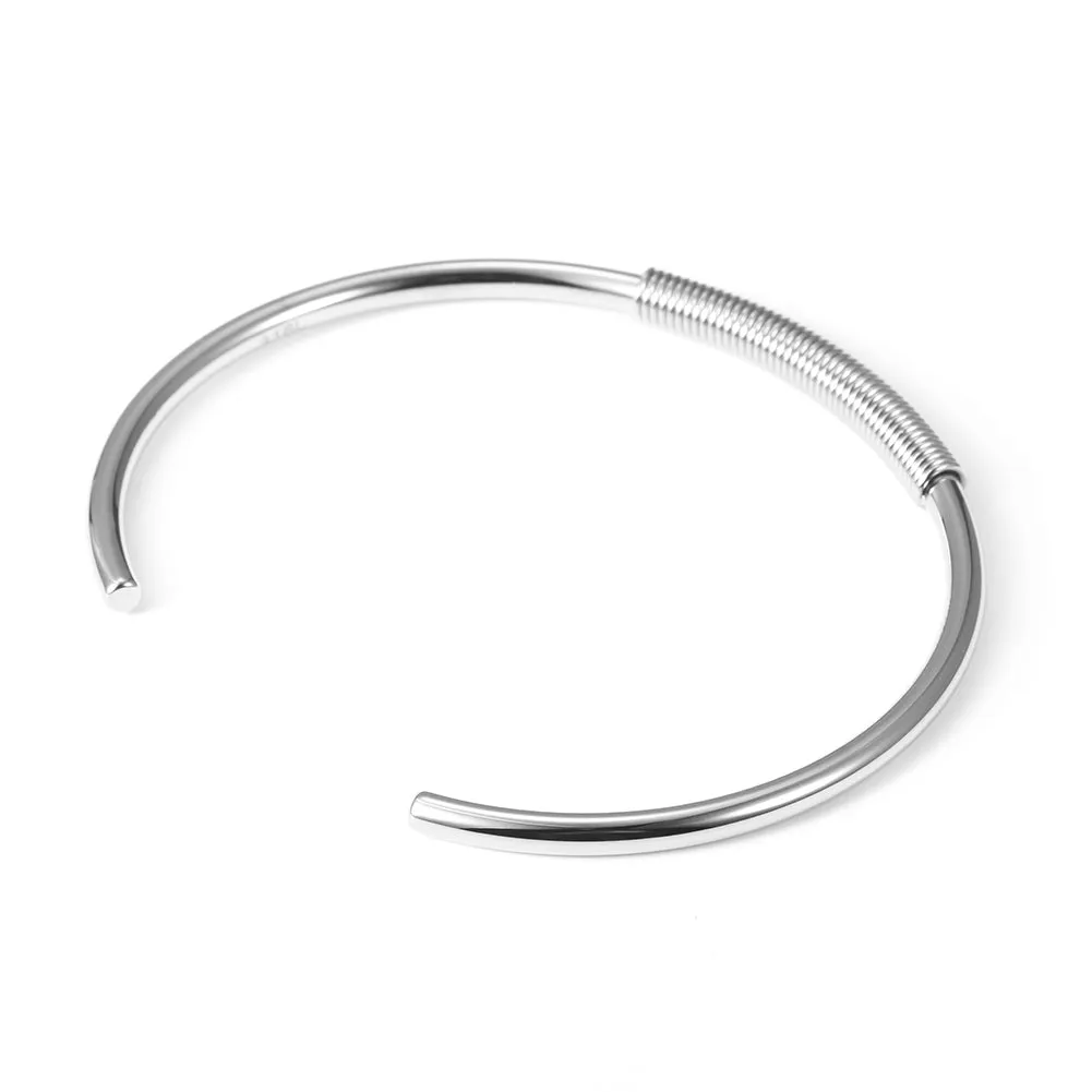 C-shaped smooth surface bracelet-NSB1678ST