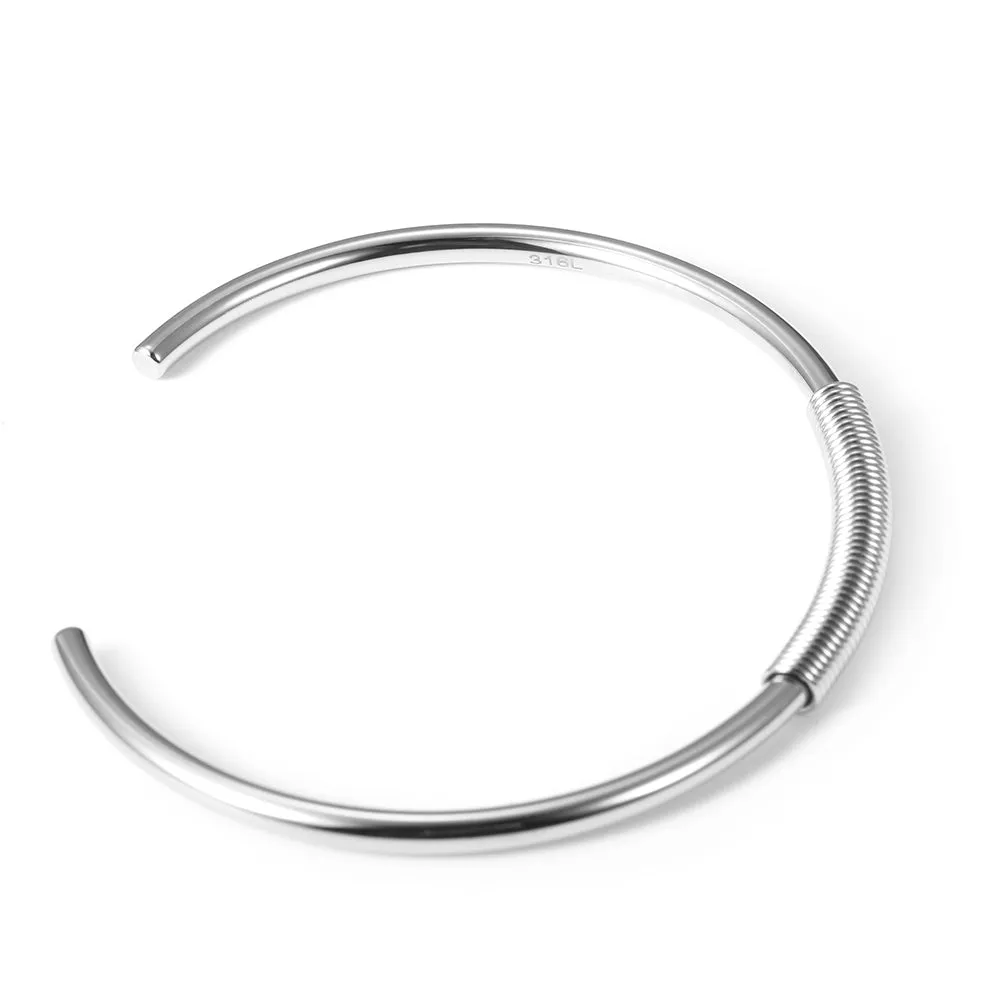 C-shaped smooth surface bracelet-NSB1678ST