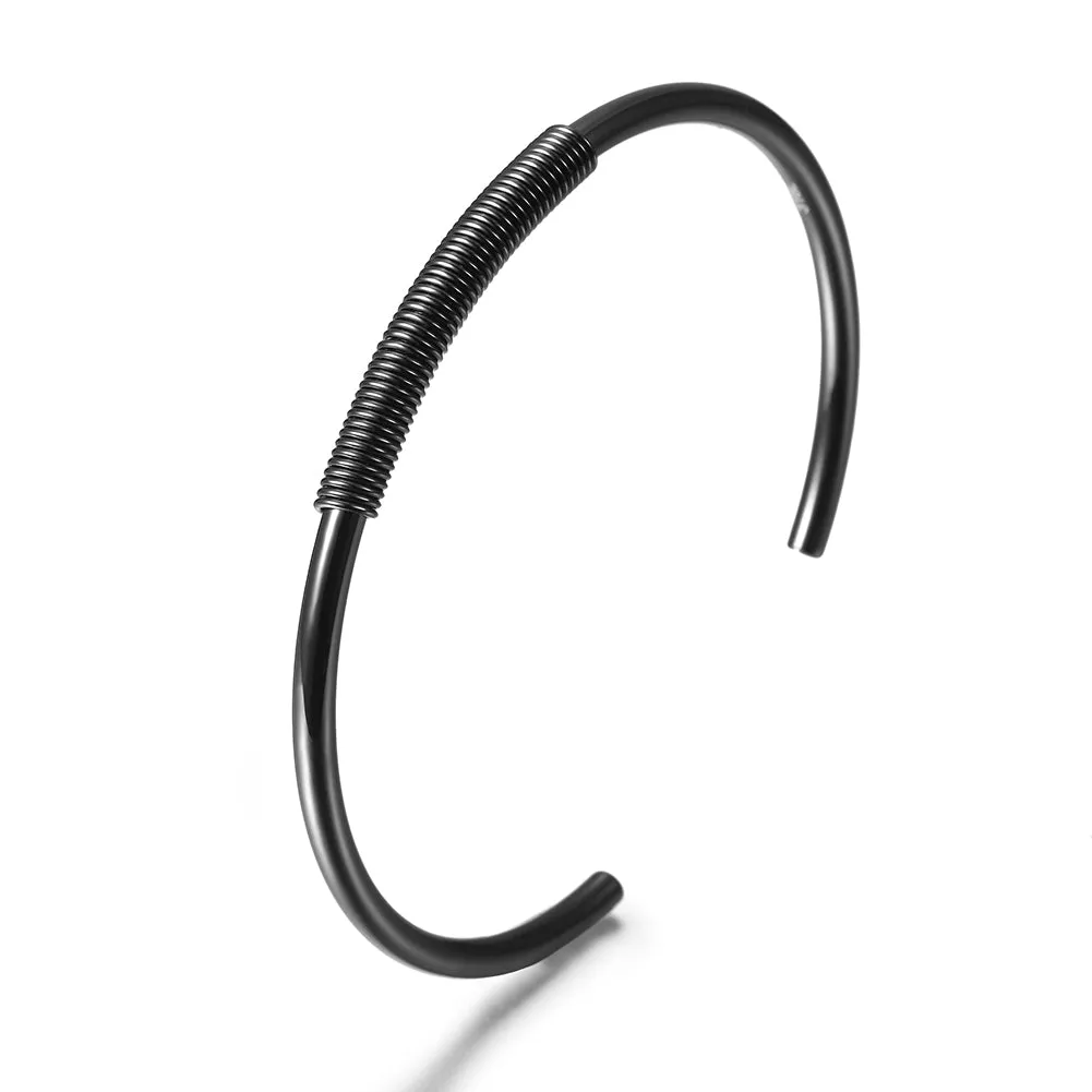 C-shaped smooth surface bracelet-NSB1678ST