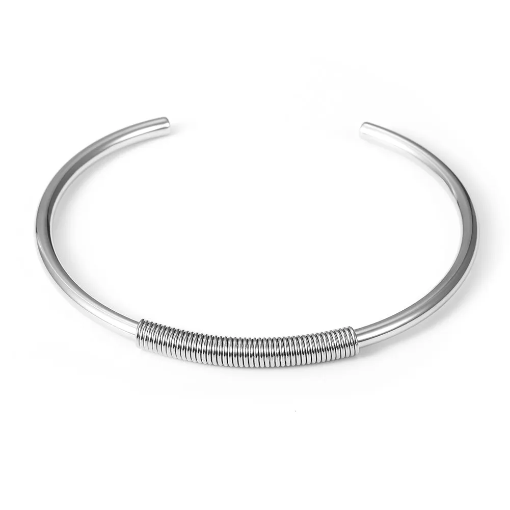 C-shaped smooth surface bracelet-NSB1678ST