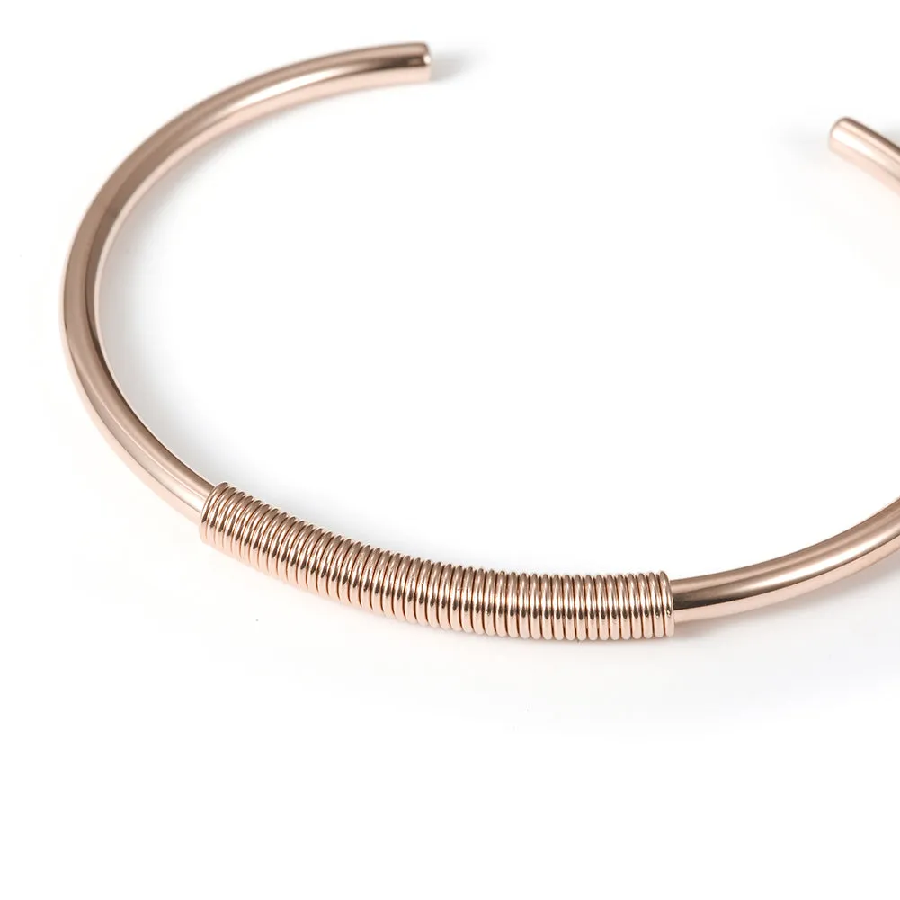 C-shaped smooth surface bracelet-NSB1678ST