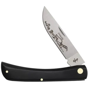 Case 00092 Black Synthetic Smooth Sod Buster Knife
