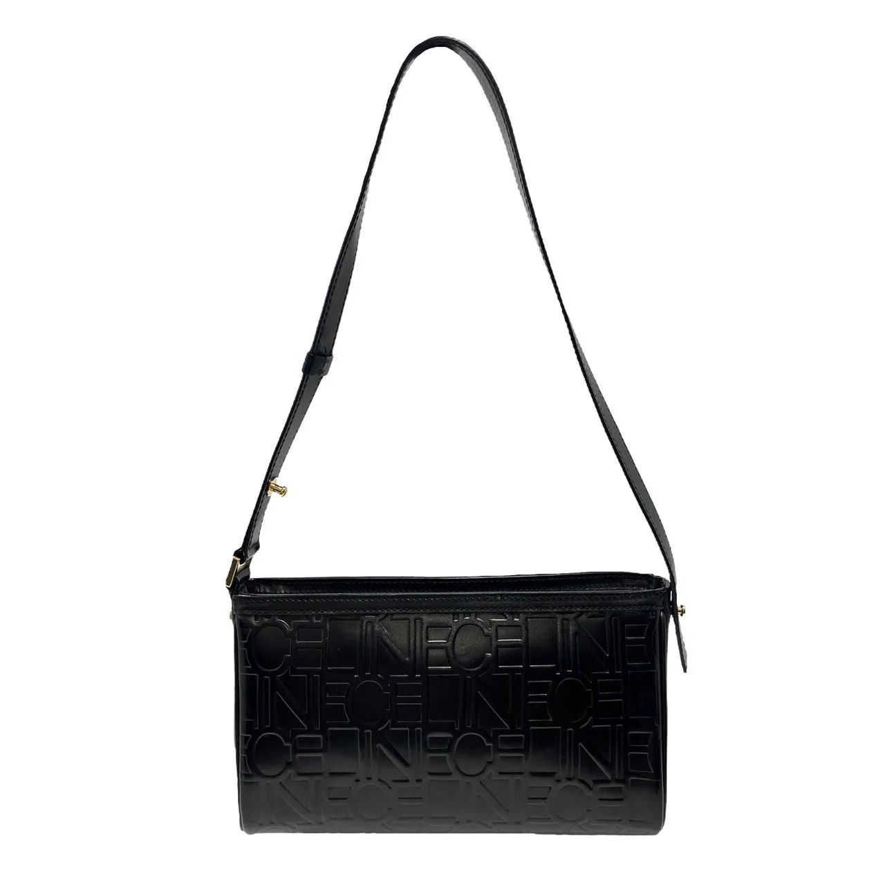 Celine Black Logo Shoulder Bag