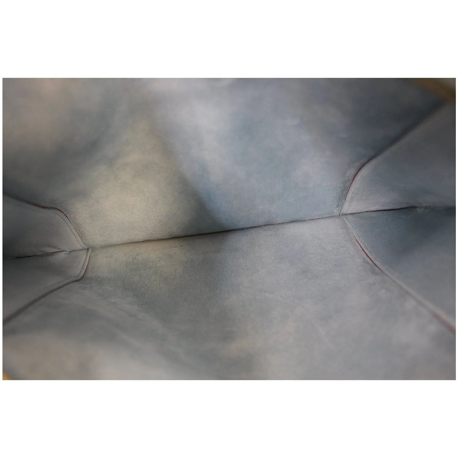 CELINE Knotted Leather Clutch Powder Blue