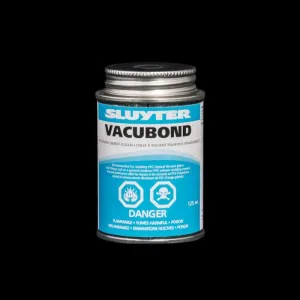 Central Vacuum PVC Bond Solvent - 125 ml Metal Can for Secure Pipe Connections